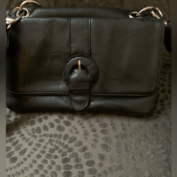 Mark Black “In Reverse Purse” Snap Front Closure, Several Compartments,New - Picture 2 of 16